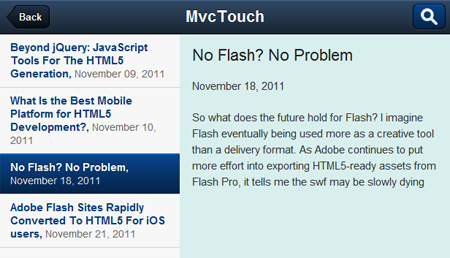 MvcTouch part 4 splitview MvcTouch part 4 splitview
