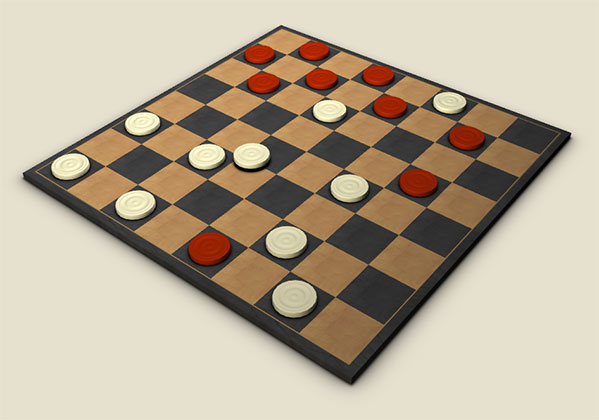 WebGL 3d Checkers Board - pieces dragged